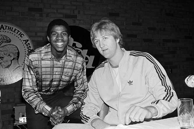 Magic Johnson and Larry Bird